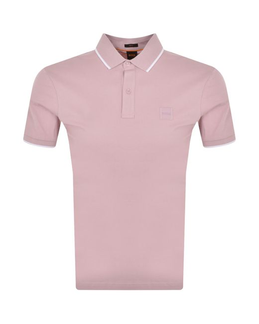 Boss Pink Boss Passertip Polo T Shirt for men