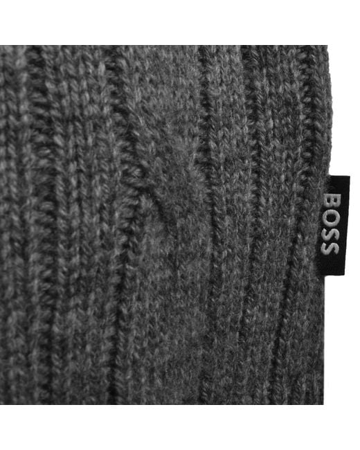 BOSS BUSINESS Gray Boss Hetico Knit Jumper for men