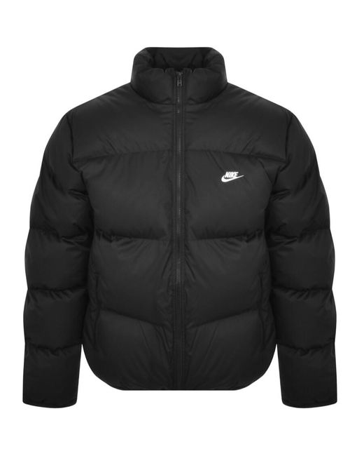 Nike Black Logo Puffer Jacket for men