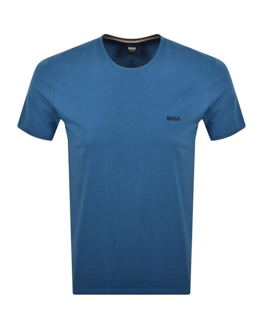 BOSS BUSINESS Blue Boss Mix And Match T Shirt Open for men