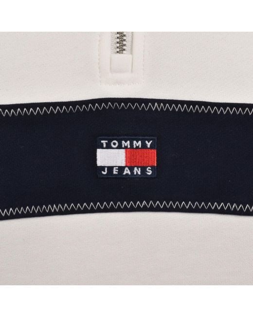 Tommy Hilfiger White Quarter Zip Sweatshirt for men