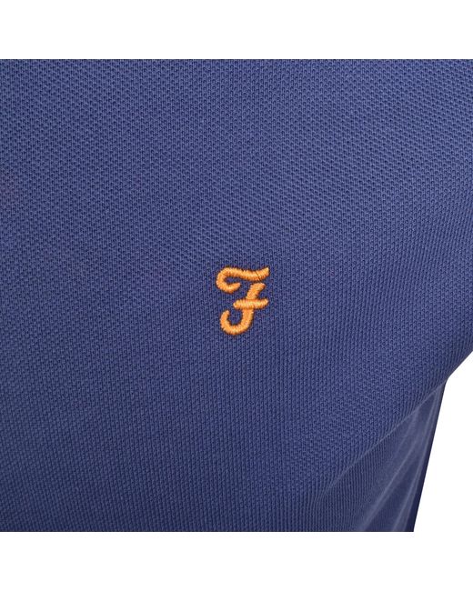 Farah Blue Farah Blanes Polo T Shirt Sigil for men
