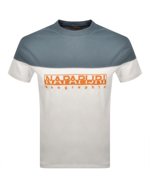 Napapijri Gray S Saturnia T Shirt for men