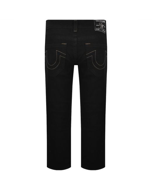 True Religion Black Geno Slim Jeans for men