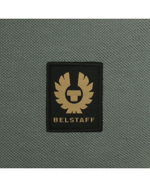 Belstaff Green Tipped Polo T Shirt for men