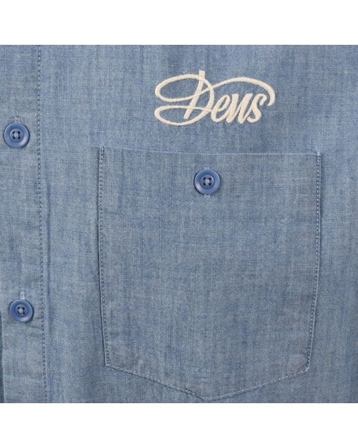 Deus Ex Machina Blue Chambray Shirt for men