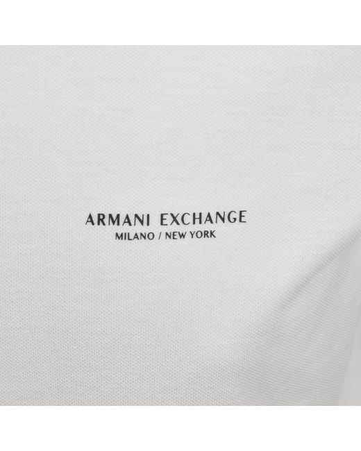 ARMANI EXCHANGE Gray Polo T Shirt Off for men