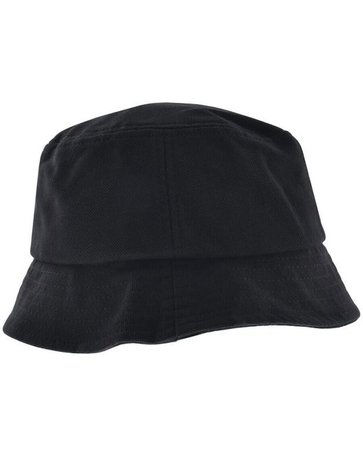 Fred Perry Black Pique Bucket Hat for men