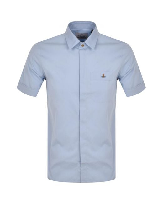 Vivienne Westwood Blue Classic Short Sleeved Shirt for men