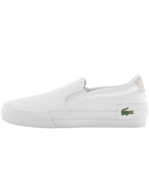 Lacoste L004 Slip On Trainers in White for Men | Lyst UK
