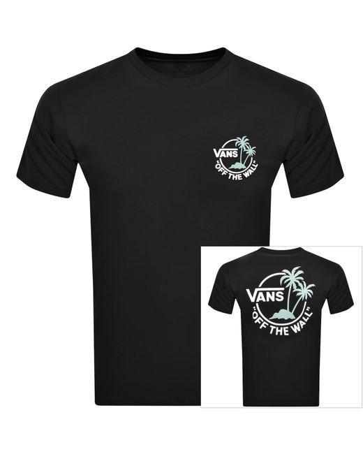 Vans Black Mini Dual Palm T Shirt for men