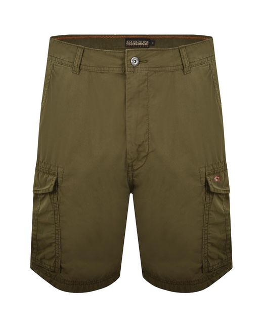 Napapijri Green Noto 2.0 Cargo Shorts for men