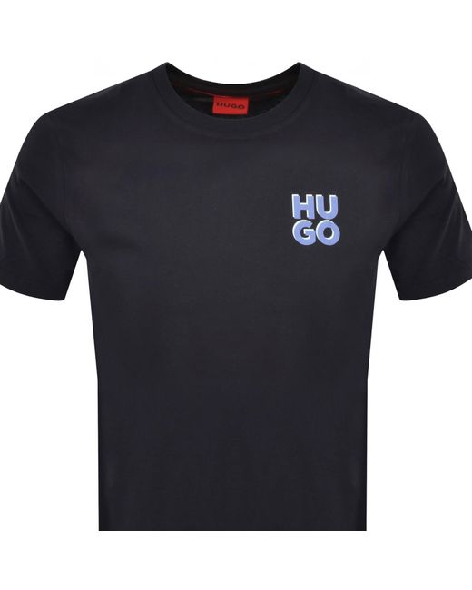 HUGO Black Dimoniti T Shirt for men