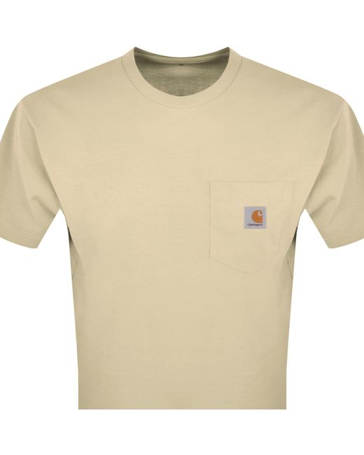 Carhartt Natural Pocket Short Sleeved T Shirt for men