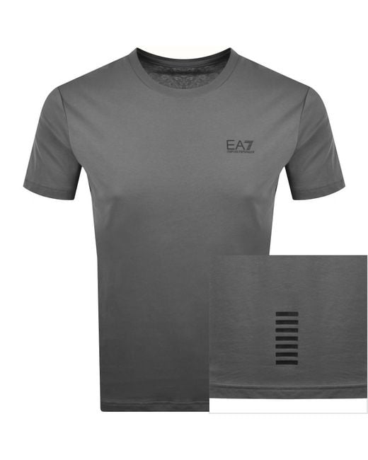 EA7 Gray Emporio Armani Core Id T Shirt for men