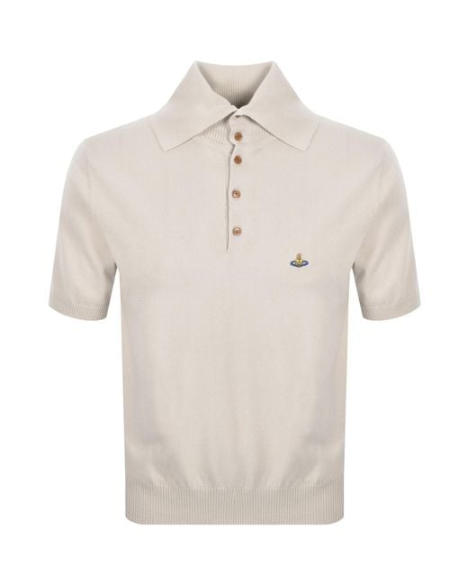 Vivienne Westwood Natural Knit Polo Dusty for men