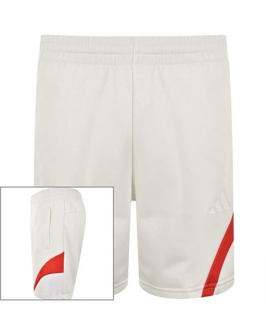 Adidas White M Tiro Np Shorts Off for men