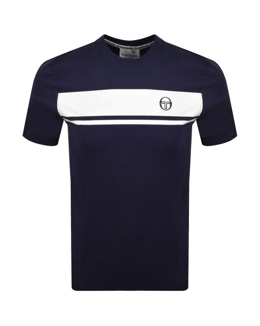 Sergio Tacchini Logo T Shirt in Blue for Men | Lyst