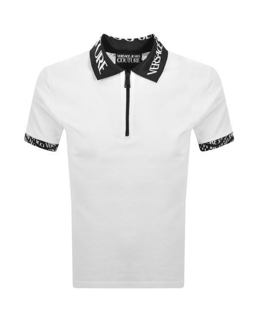 Versace Jeans White Couture Liquify Polo T Shirt for men