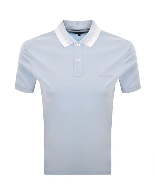 Tommy Hilfiger Blue Interlock Polo for men