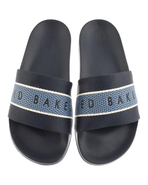 Mens Blue Rastar Sliders