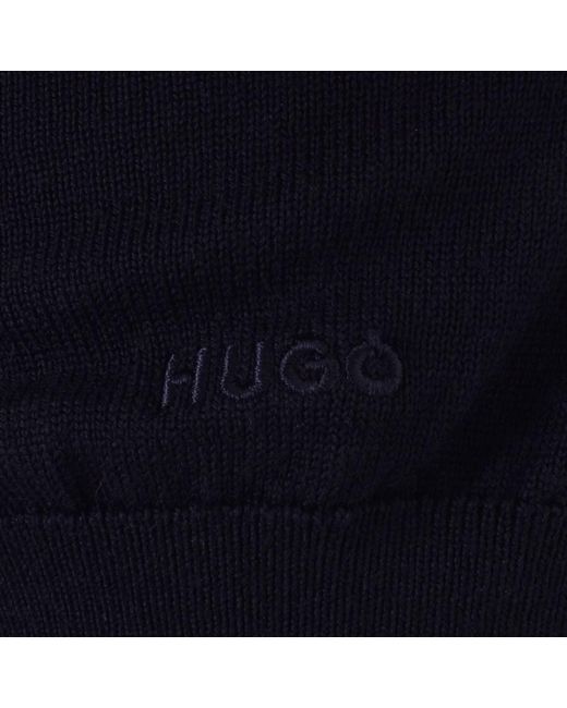 HUGO Blue San Quirin Knit Jumper for men
