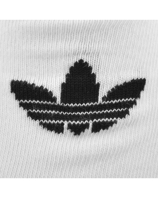 Adidas Originals White 3 Pack Liner Socks for men