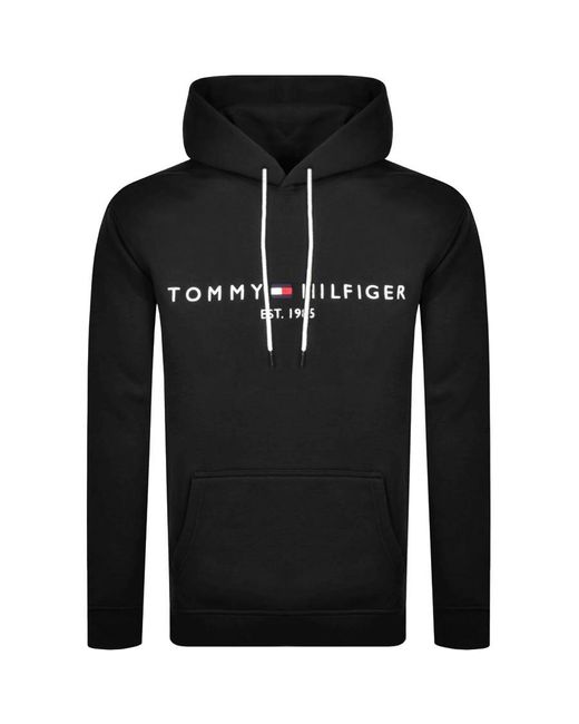 mens black tommy hilfiger hoodie