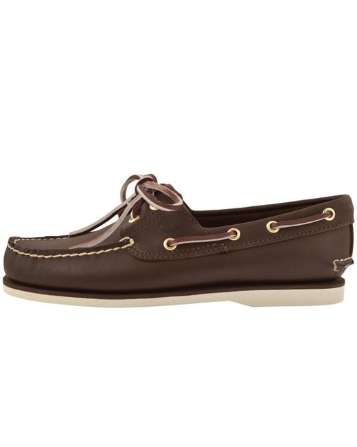 Timberland Brown Classic Boat Shoes for men