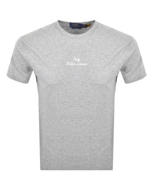 Ralph Lauren Gray Classic Fit T Shirt Heather for men