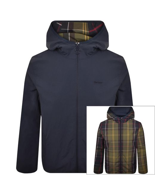 Barbour Blue Reversible Kemble Showerproof Jacket for men