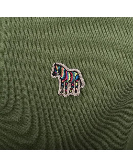Paul Smith Green Zebra Hoodie for men