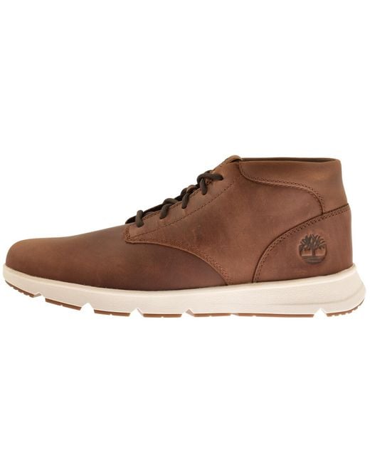 Timberland Brown Parker Street Mid Lace Trainer for men