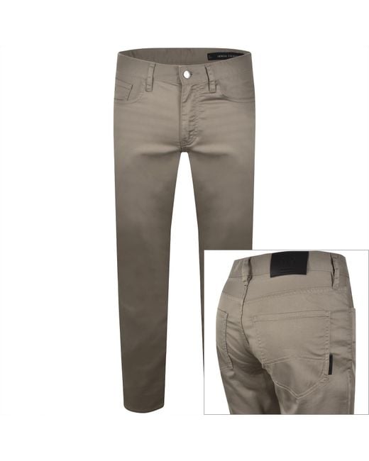ARMANI EXCHANGE Gray J14 Skinny Fit Trousers for men