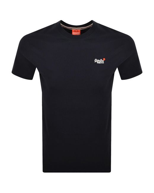 Superdry Black Vintage Logo T Shirt for men