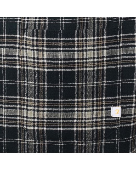 Farah Black Farah Sands Long Sleeve Shirt True for men