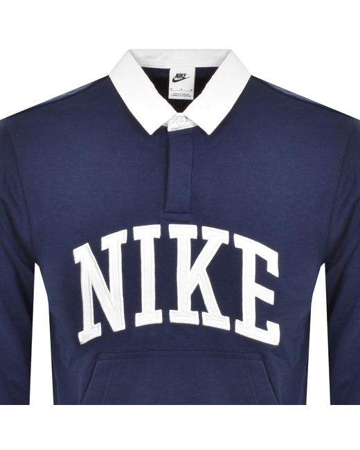 Nike Blue Polo Sweatshirt for men