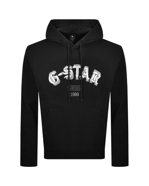 G-Star Black Logo Hoodie for men