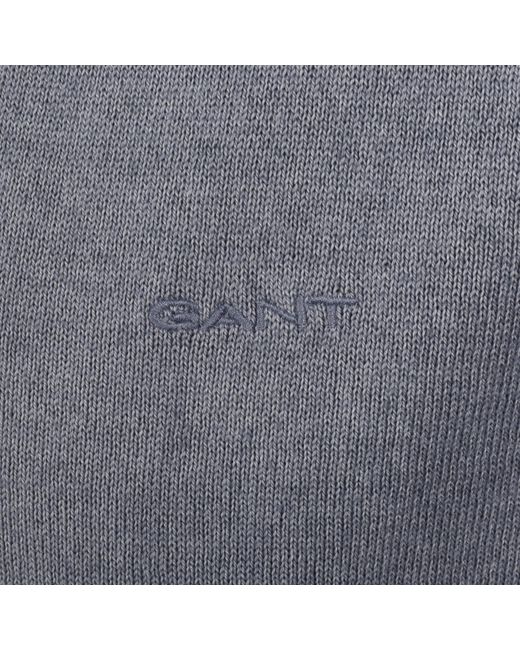 Gant Gray Sunfaded Knit Polo T Shirt for men