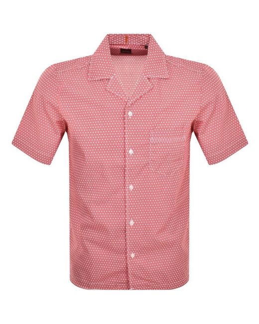 Boss Pink Boss Rayer Short Sleeve Shirt for men