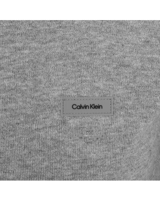 Calvin Klein Gray Silk Blend Jumper for men