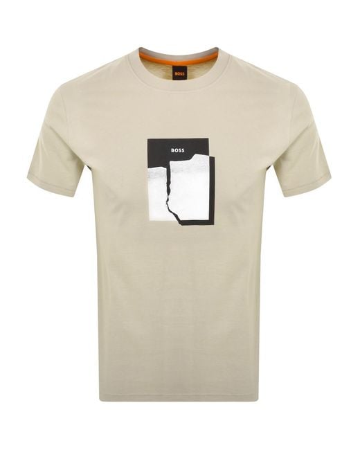 Boss Natural Boss Brokenice T Shirt Light for men