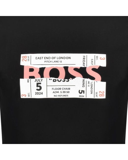 Boss Black Boss Ticket Logo T Shirt for men