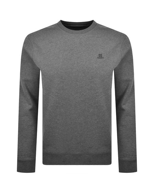 Hackett Gray Heritage Logo Sweatshirt for men