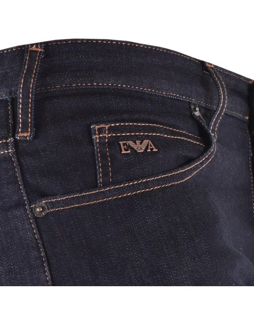 emporio armani dark wash j06 slim jeans