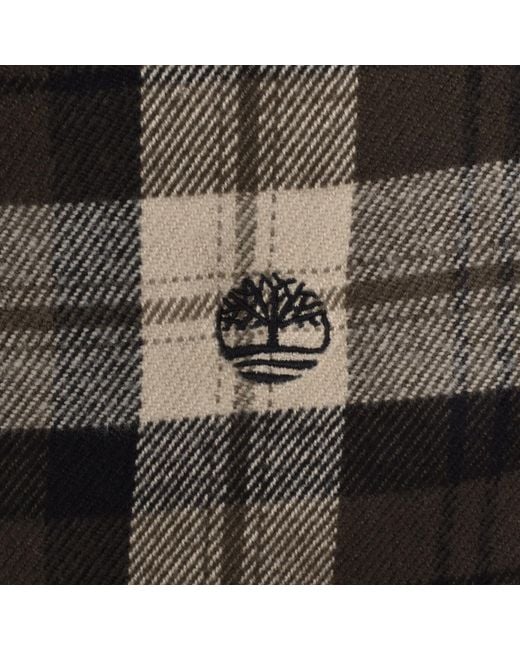 Timberland Brown Flannel Check Shirt for men