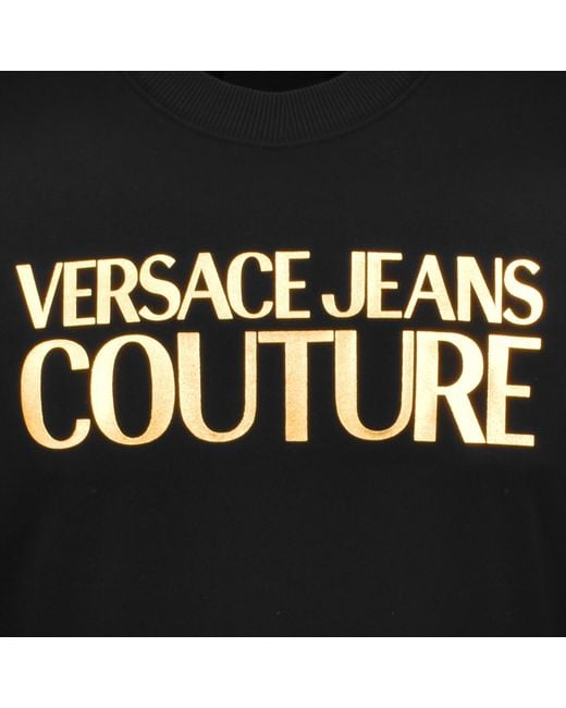 Versace Jeans Black Couture Logo Sweatshirt for men
