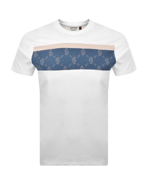 Luke 1977 Blue Lions Den Overprint T Shirt for men