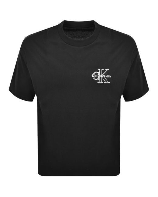 Calvin Klein Black Jeans Relaxed Fit T Shirt for men