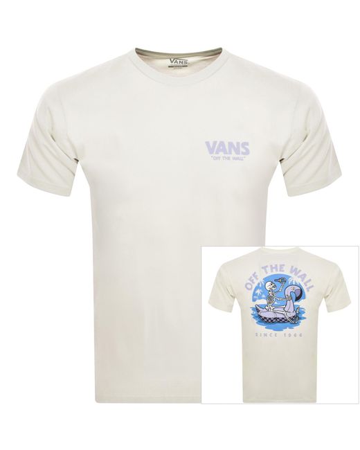 Vans White Classic Stay Cool Logo T Shirt for men